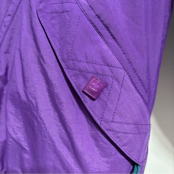 Europa Helly Hansen VTG 90s Women's Size 12 Snow Ski winter Coat Purple - Picture 2 of 8